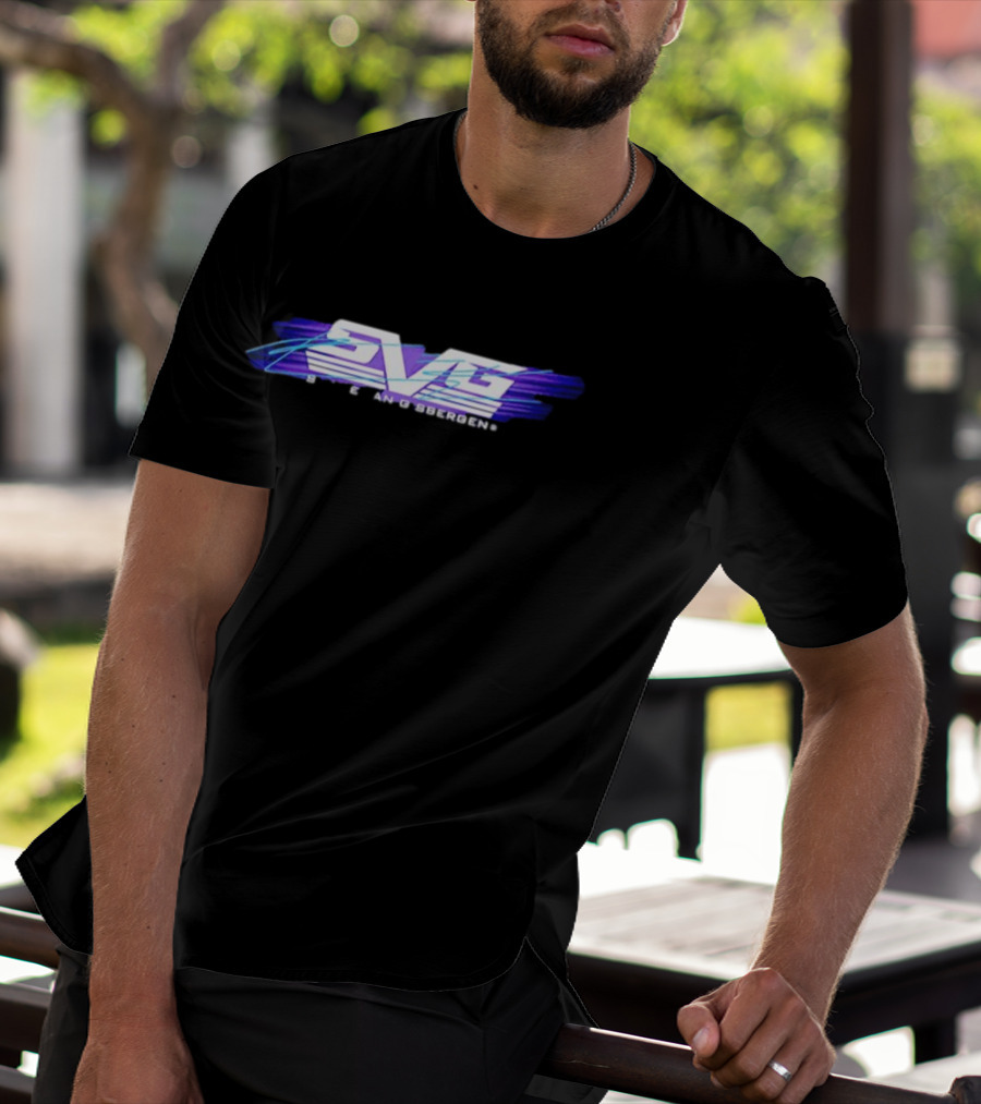 Shane Van Gisbergen SVG Stripe Racing Style Purple And Blue T-Shirt