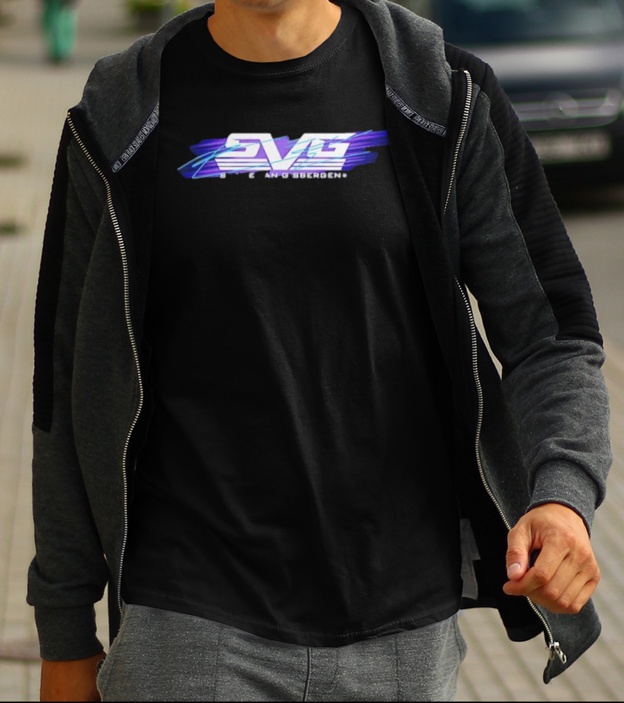 Shane Van Gisbergen SVG Stripe Racing Style Purple And Blue T-Shirt