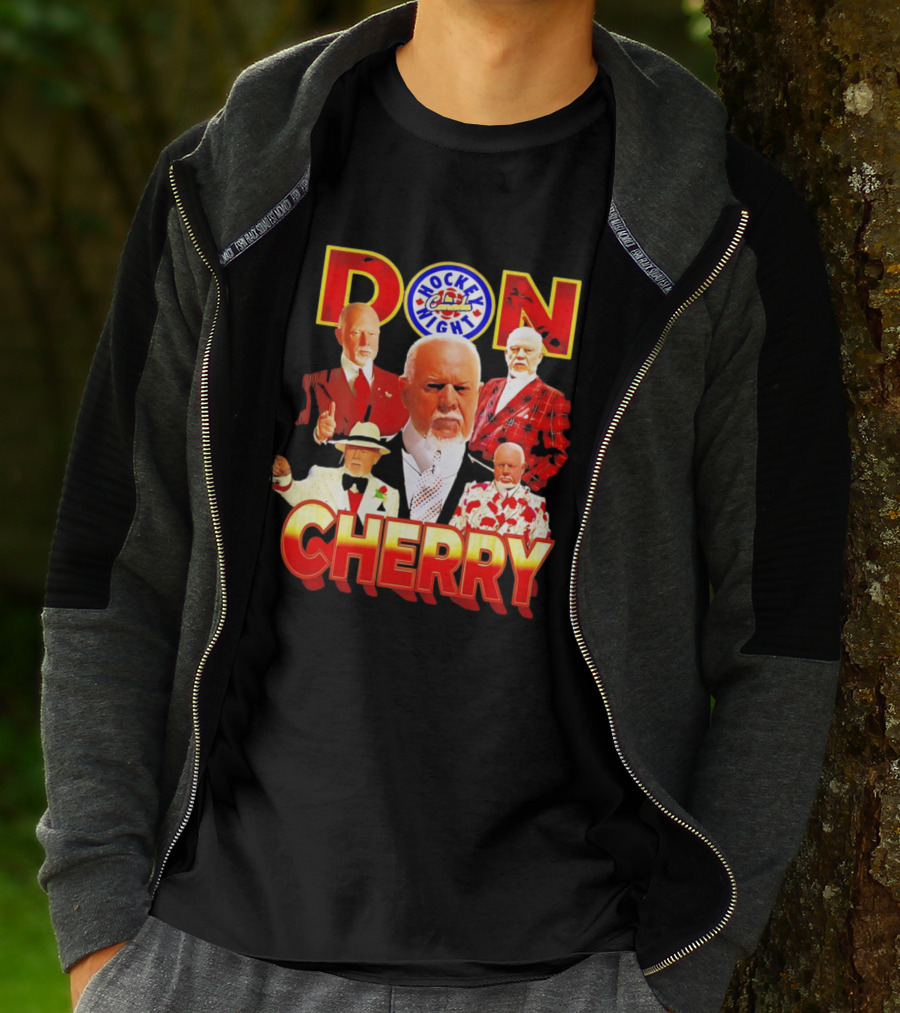 Don Cherry Iconic Suits Hockey Night In Canada Style Collection T-Shirt