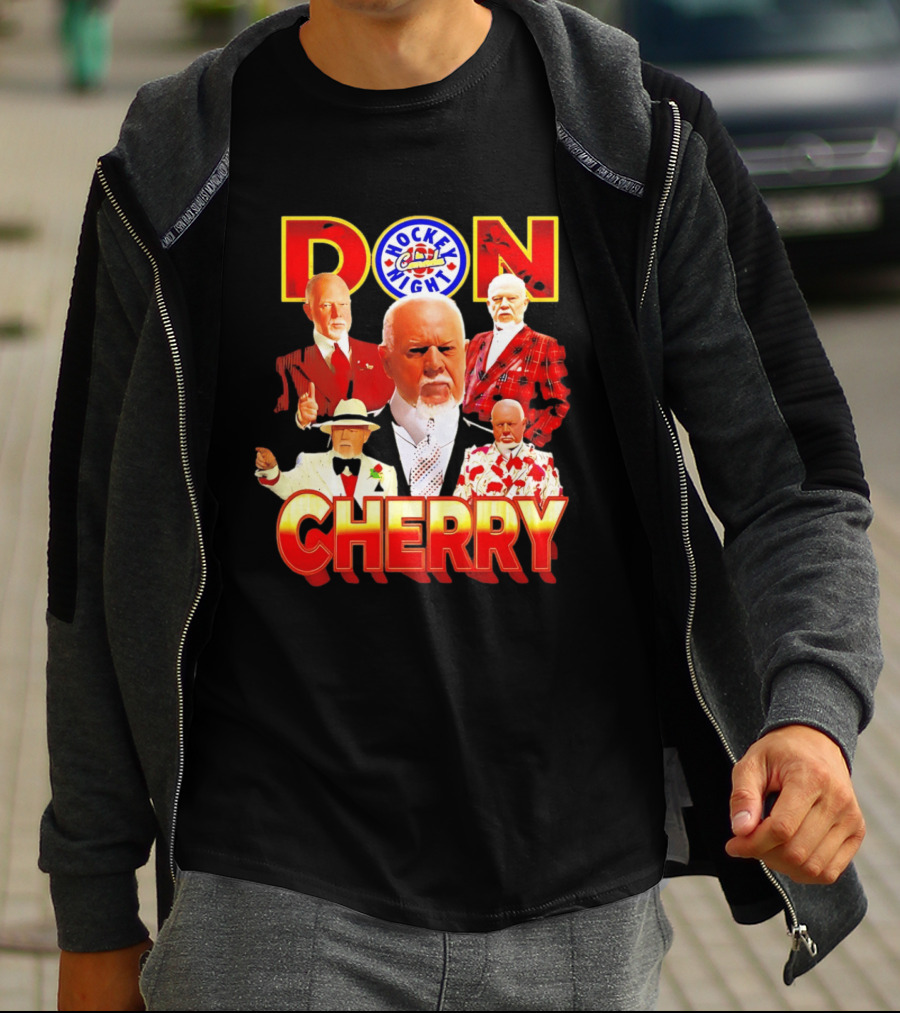 Don Cherry Iconic Suits Hockey Night In Canada Style Collection T-Shirt