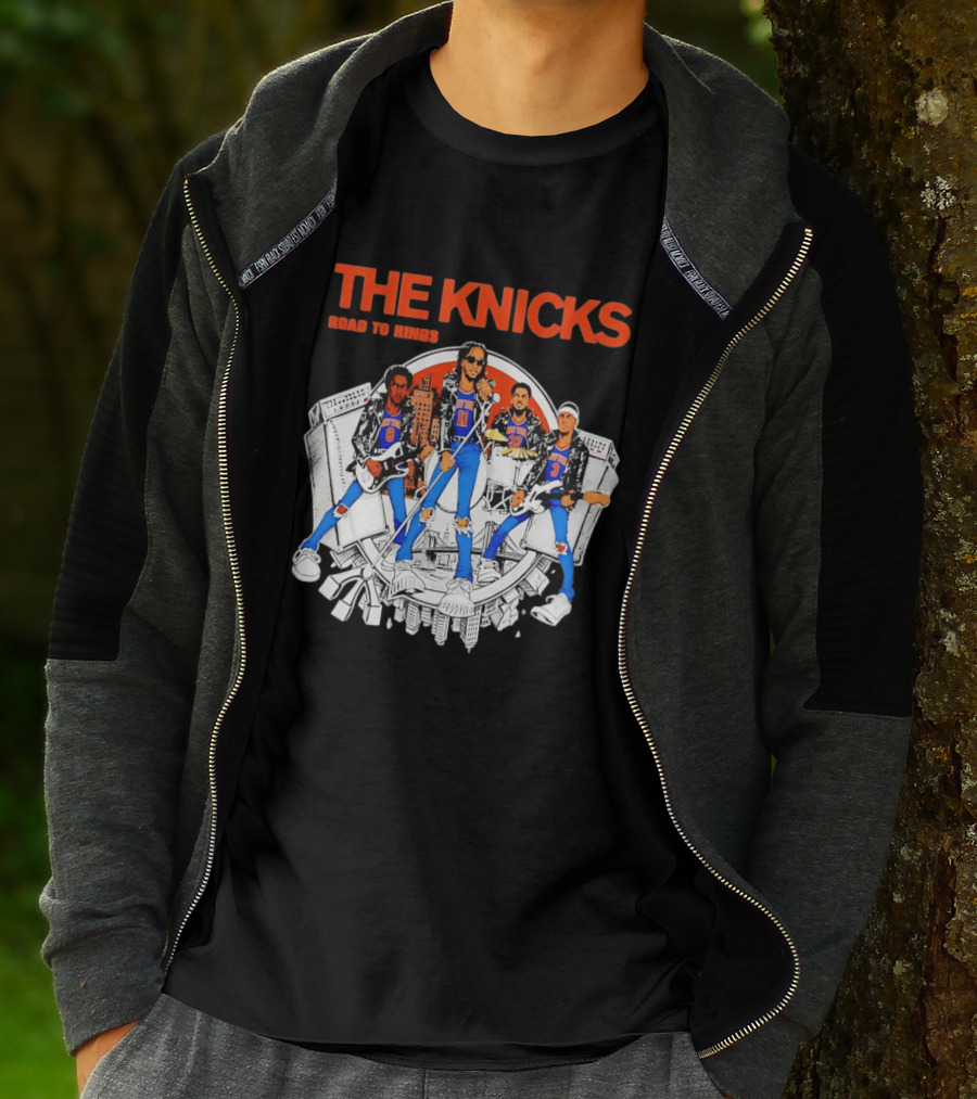 THE KNICKS Players Rock Road To Rings New York Knicks T-Shirt