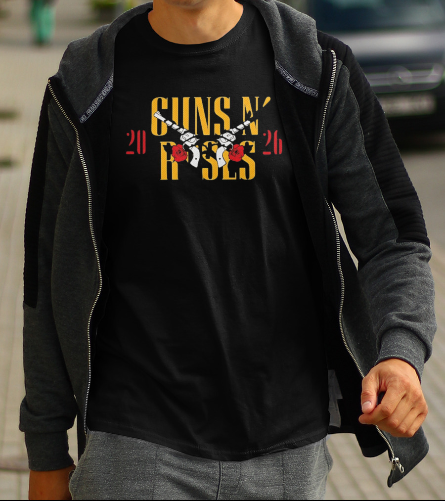 Guns N Roses 2026 Tour Iron On Heat Transfer T-Shirt