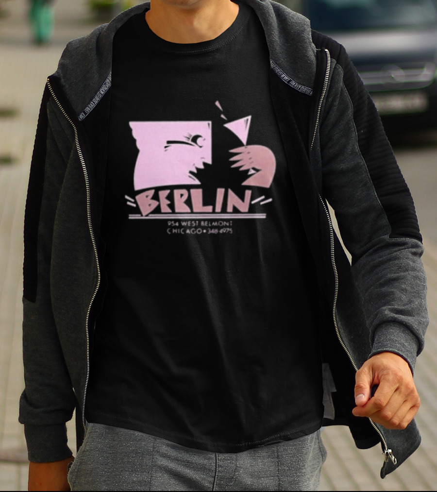Night Gallery Berlin Club Art Pink Brush T-Shirt
