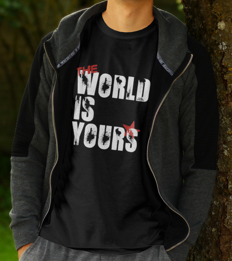 The World Is Yours Red Star Bullethole T-Shirt