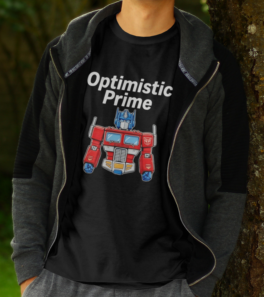 Optimistic Prime Transformers Iconic Robot T-Shirt