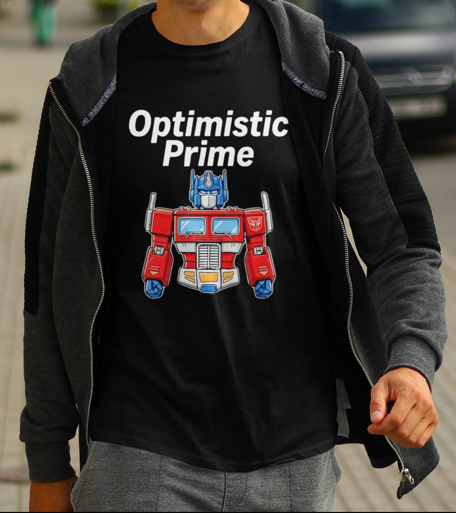 Optimistic Prime Transformers Iconic Robot T-Shirt