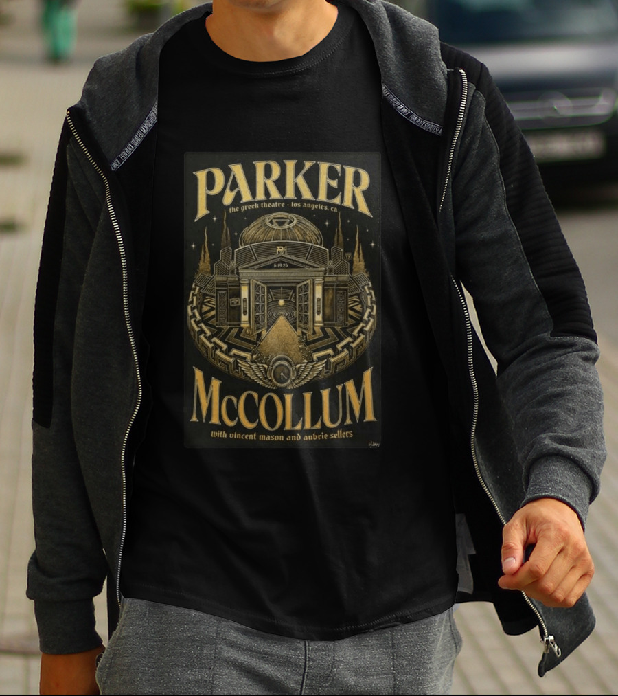 Parker McCollum Live The Greek Theatre Los Angeles CA 06 19 26 With Vincent Mason Aubrie Sellers T-Shirt