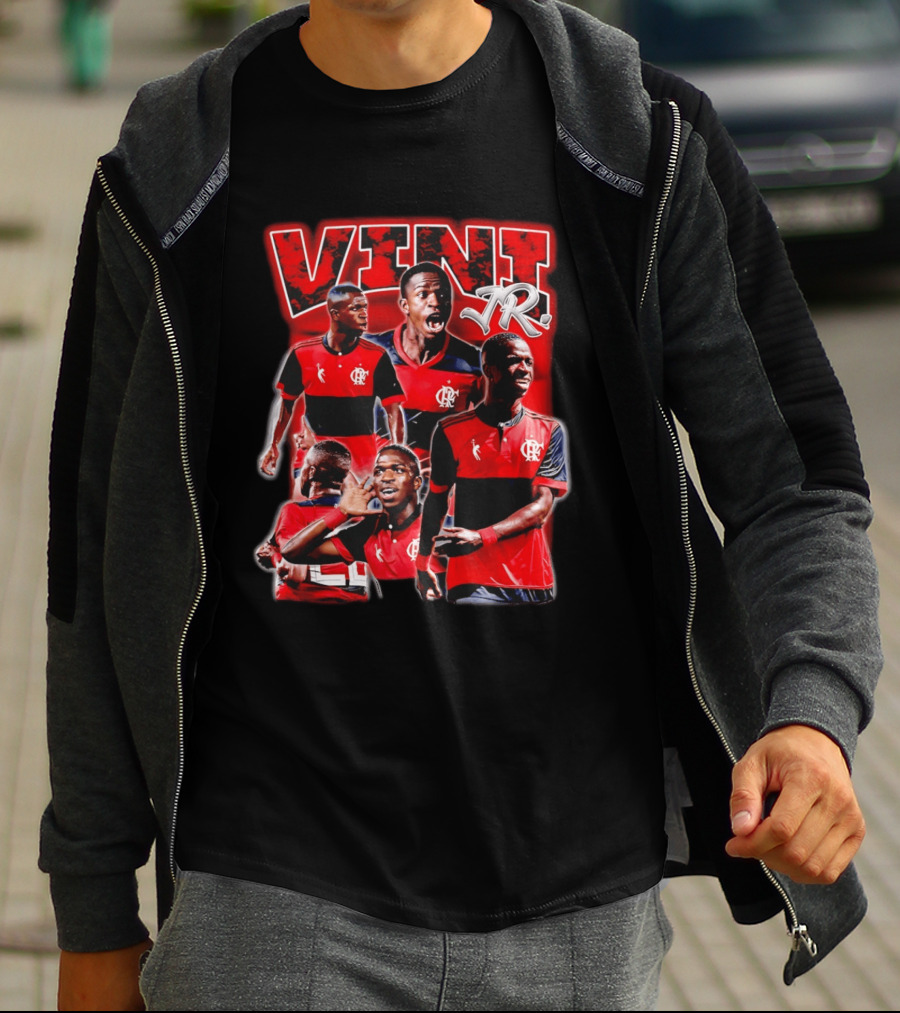 Vini Jr Flamengo Vinicius Junior Collage T-Shirt