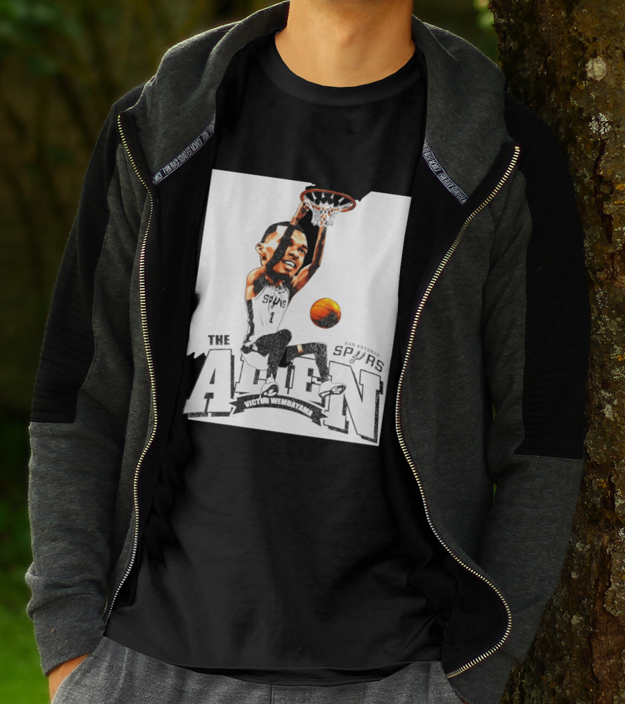 Victor Wembanyama The Alien San Antonio Spurs Basketball T-Shirt