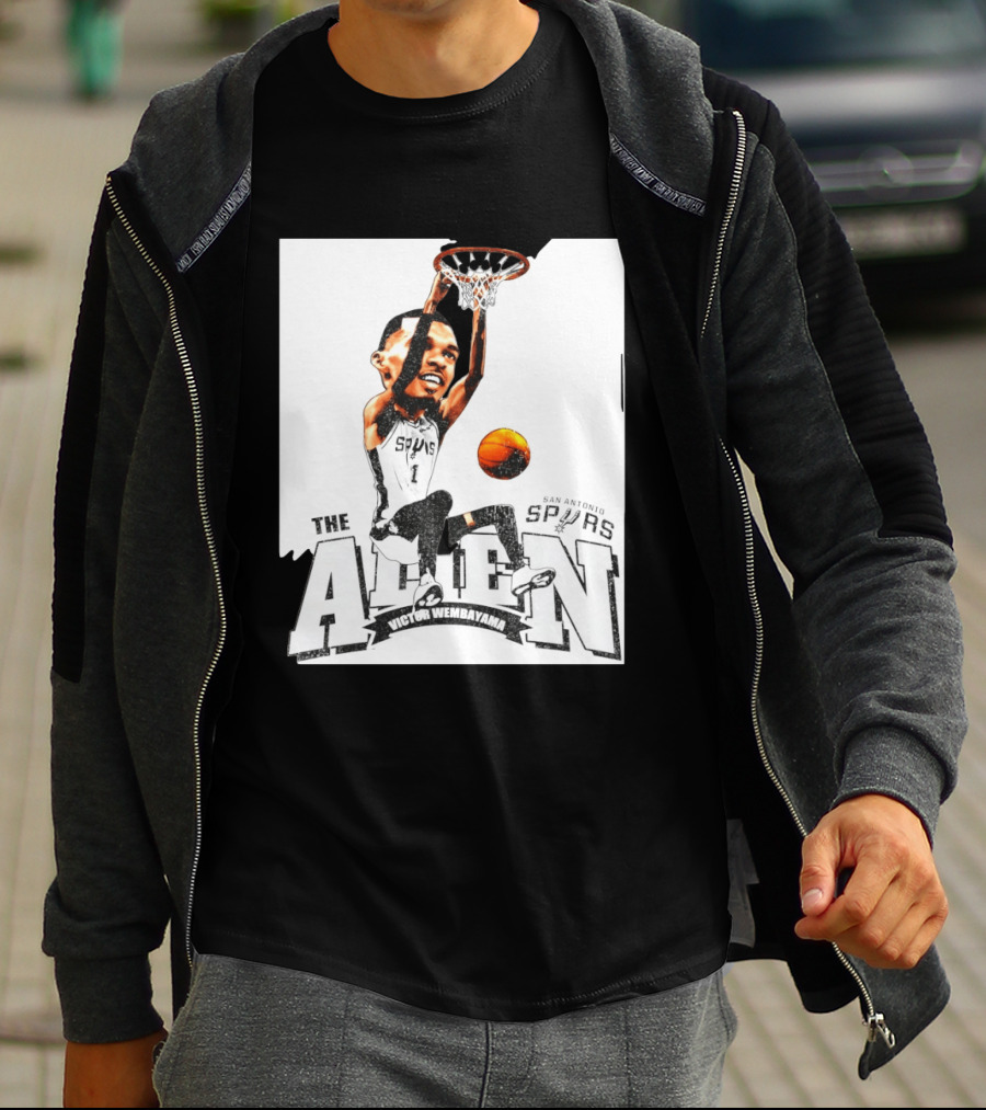 Victor Wembanyama The Alien San Antonio Spurs Basketball T-Shirt