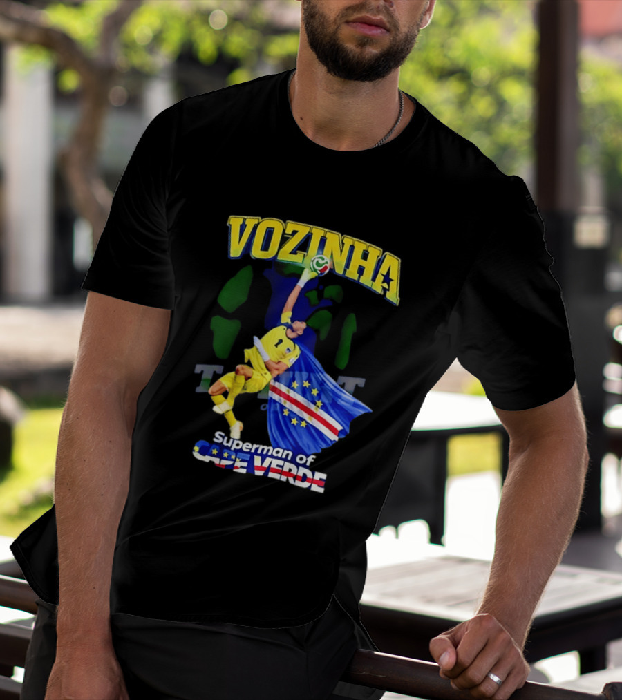 2026 Vozinha Superman Cape Verde Socer Hero T-Shirt
