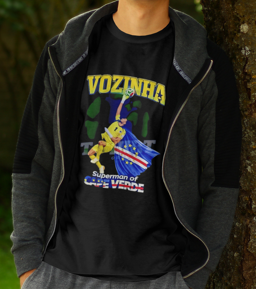 2026 Vozinha Superman Cape Verde Socer Hero T-Shirt