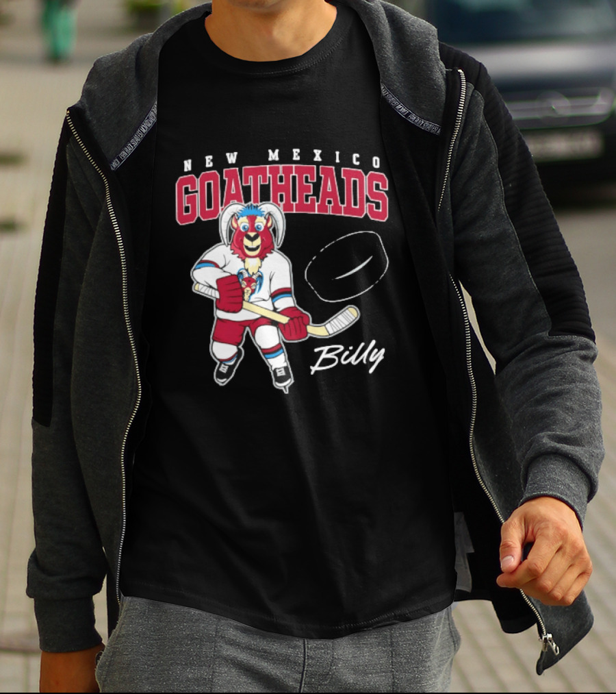 New Mexico Goatheads Billy Hockey T-Shirt