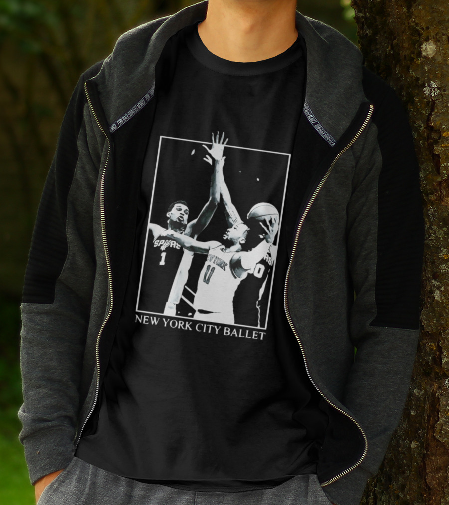 Jalen Brunson New York Spurs NBA Matchup Ballet Performance T-Shirt