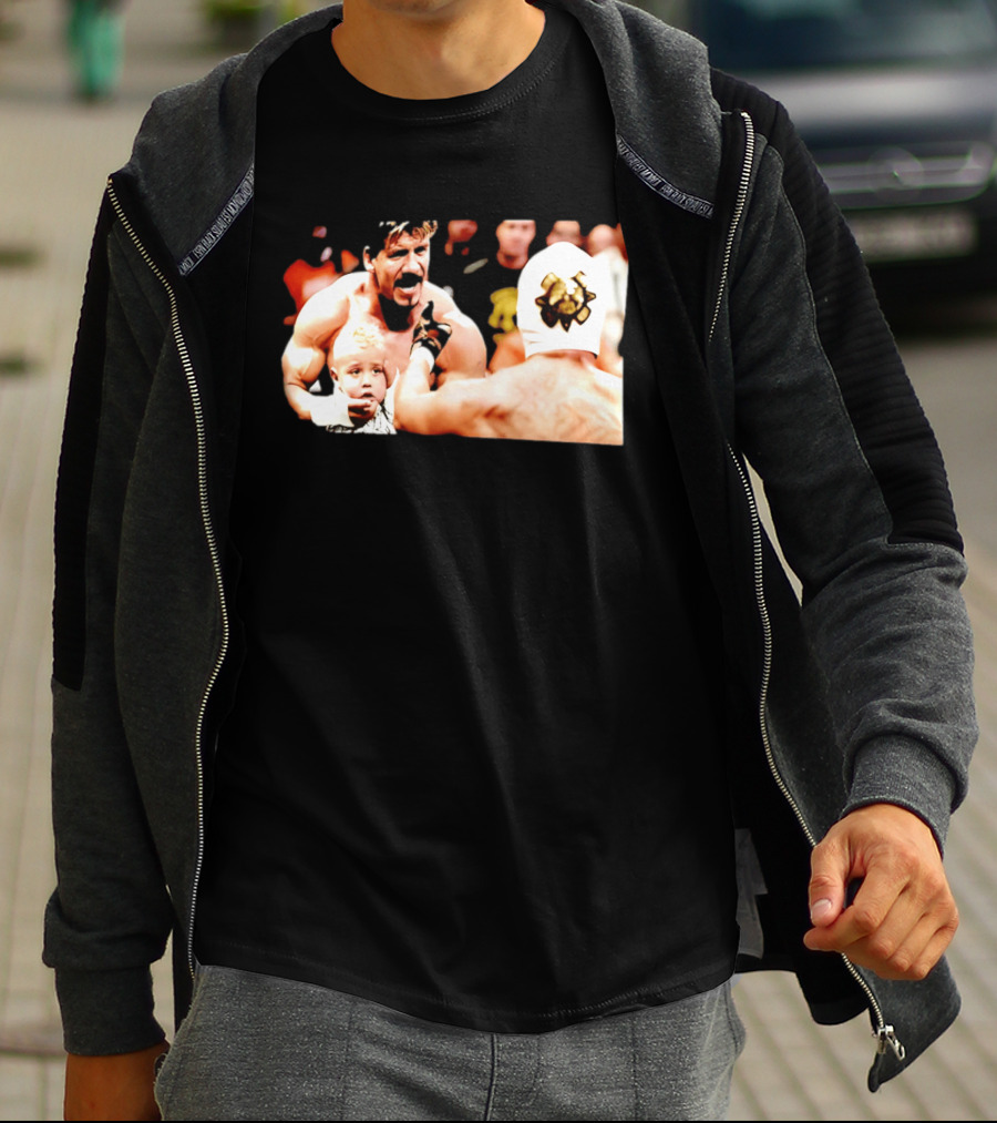 Eddie Guerrero Rey Mysterio Dominik Mysterio Custody Battle Iconic Wrestling Moment T-Shirt