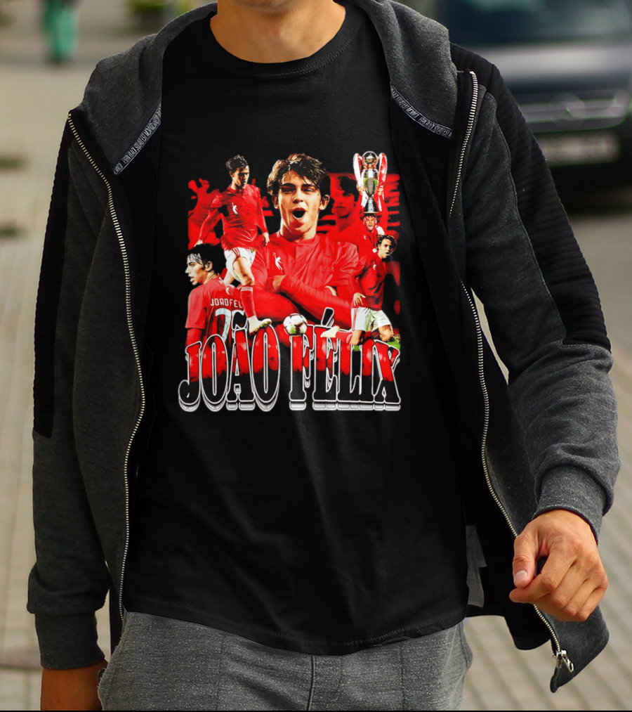 João Félix SL Benfica Football Star Reds Celebration T-Shirt