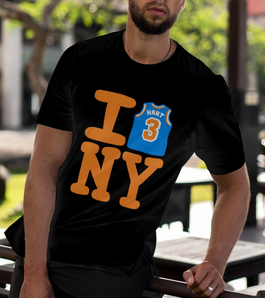 Josh Hart New York Knicks I Love NY 3 Basketball 2026 T-Shirt