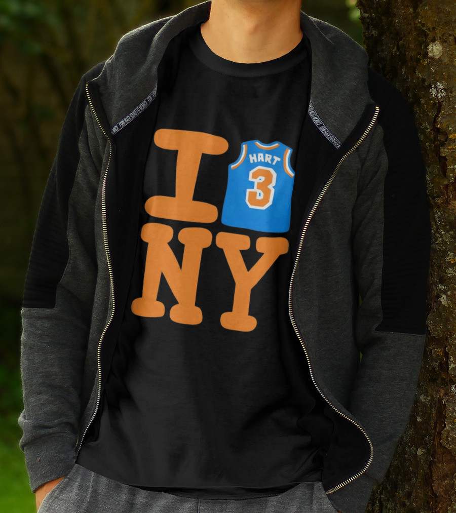 Josh Hart New York Knicks I Love NY 3 Basketball 2026 T-Shirt