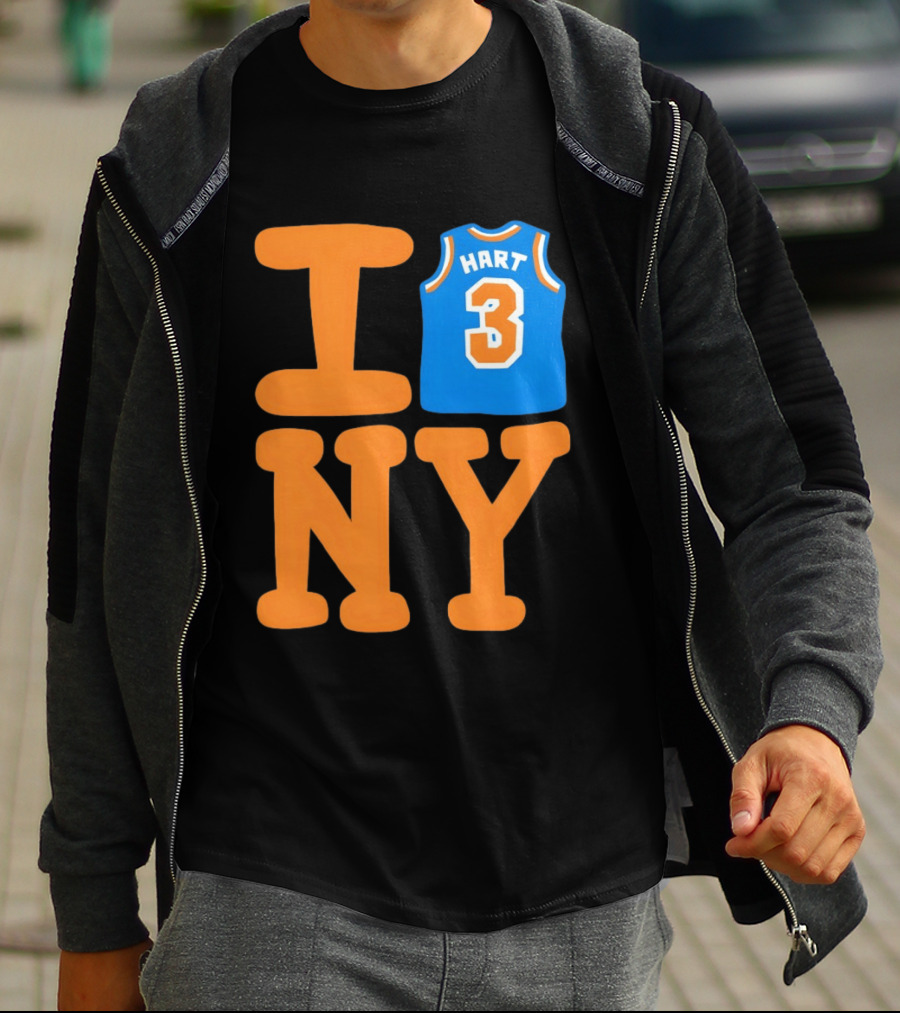 Josh Hart New York Knicks I Love NY 3 Basketball 2026 T-Shirt
