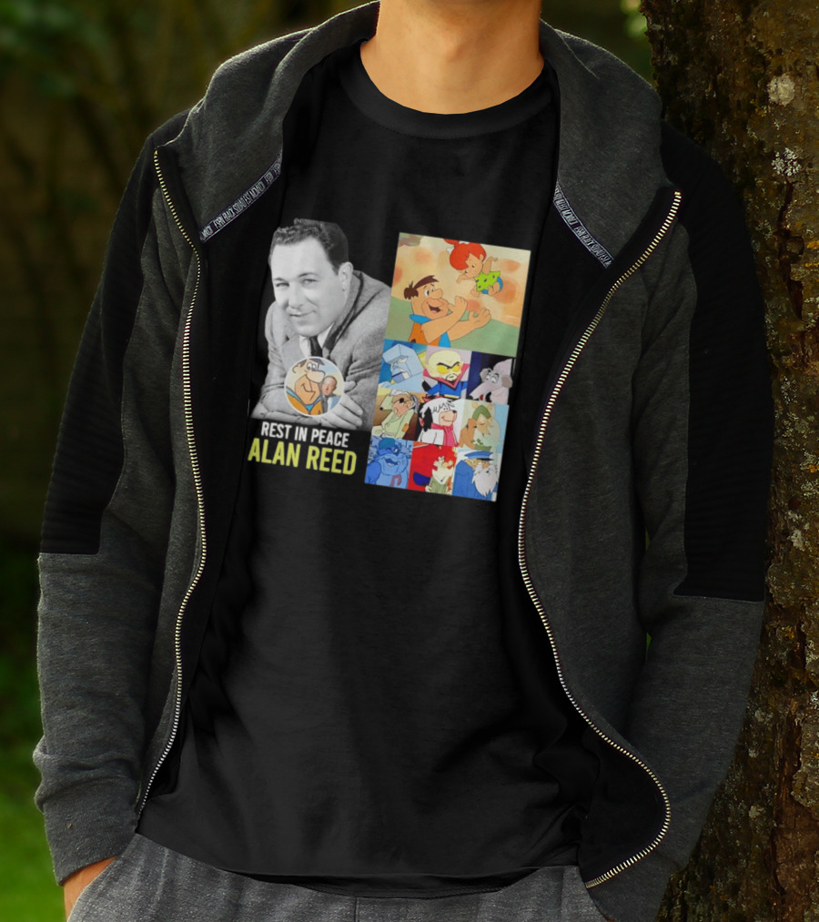 Rest In Peace Alan Reed Iconic Characters Montage Fred Flintstone Nostalgia T-Shirt