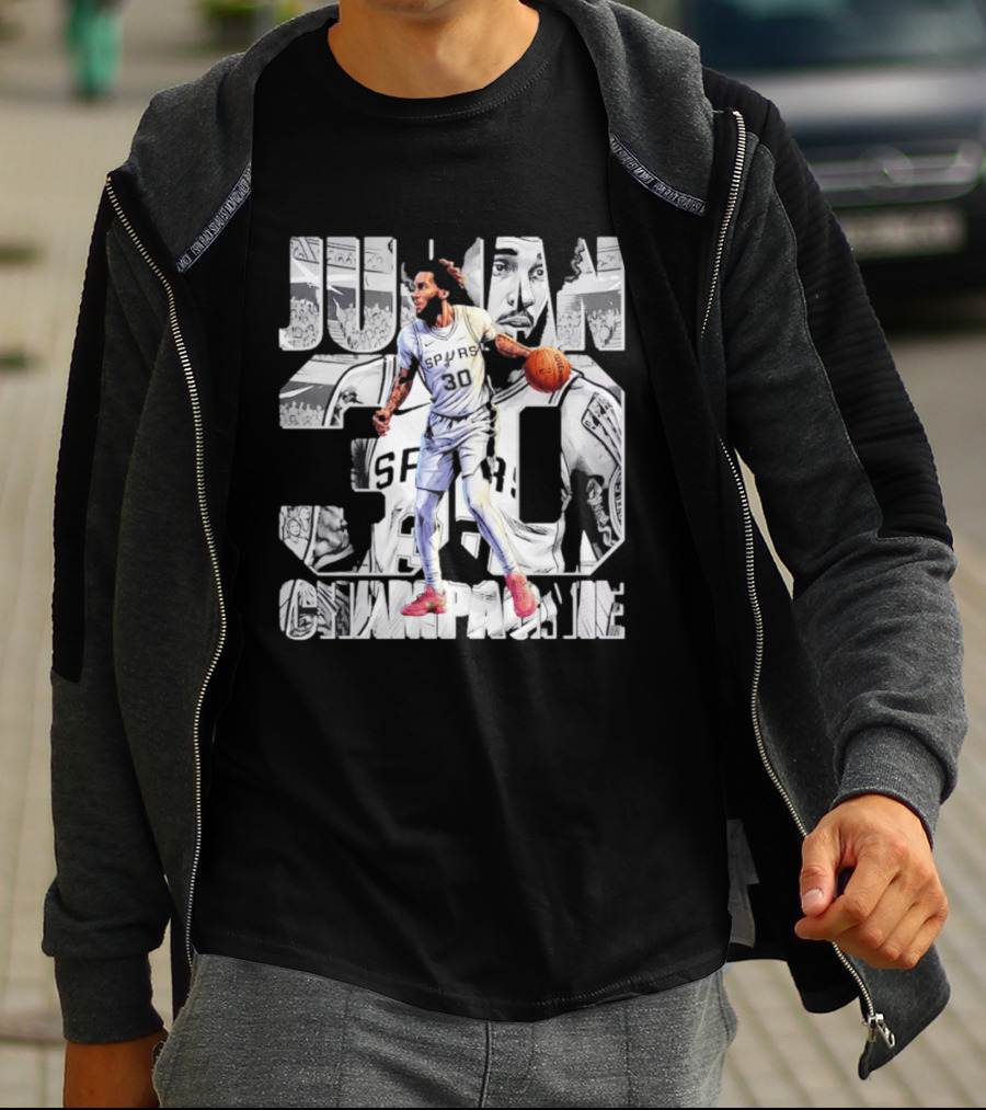 Julian Champagnie Spurs 30 Comic T-Shirt