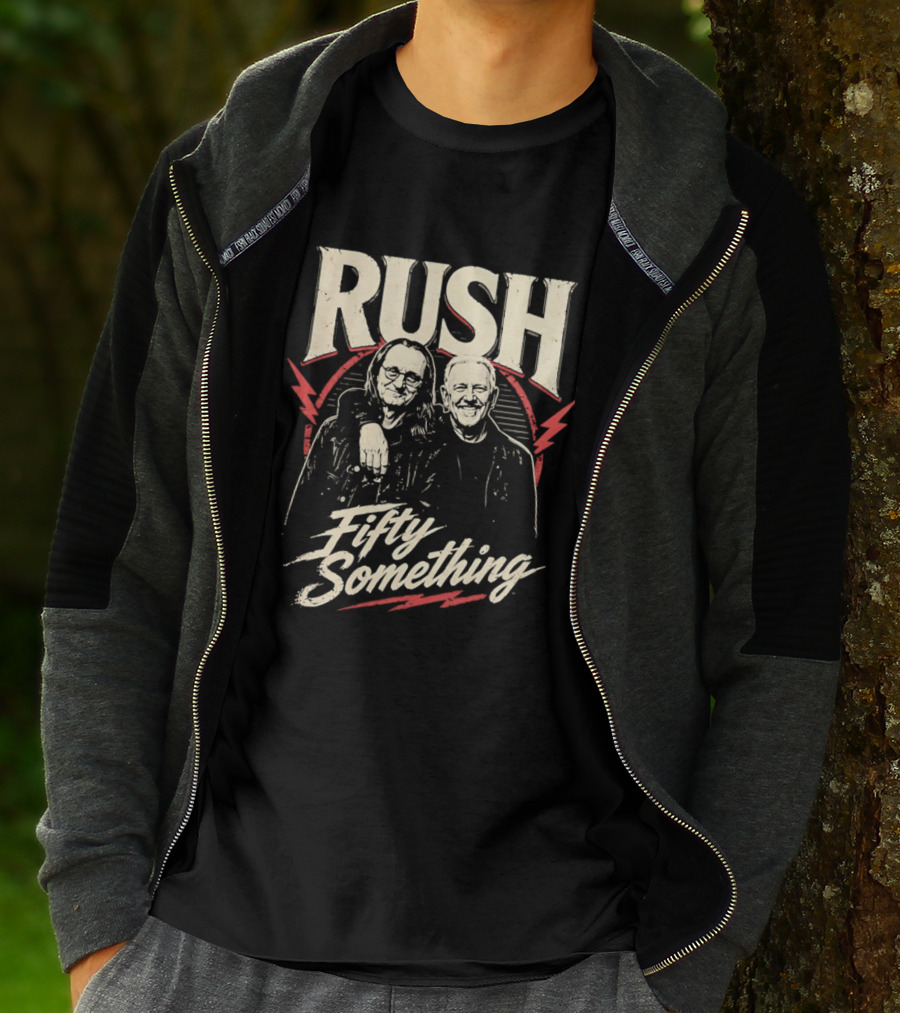 Rush Band Geddy Lee Alex Lifeson Fifty Something T-Shirt