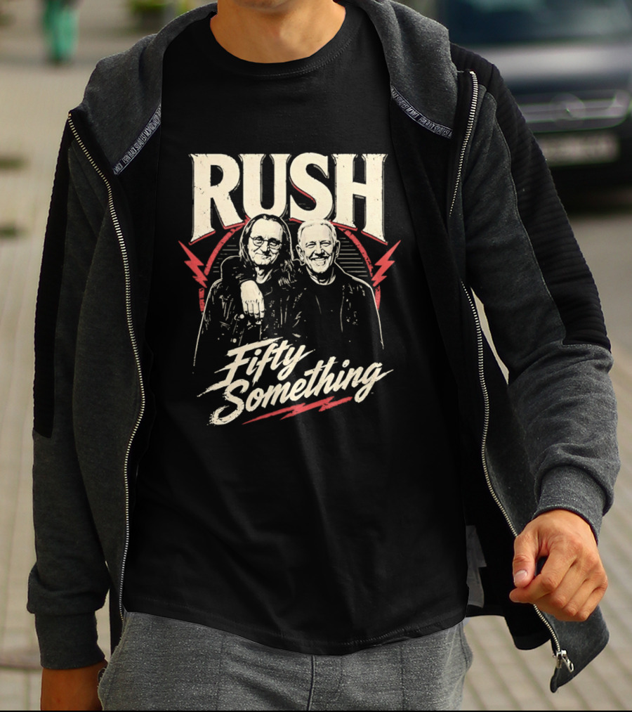 Rush Band Geddy Lee Alex Lifeson Fifty Something T-Shirt