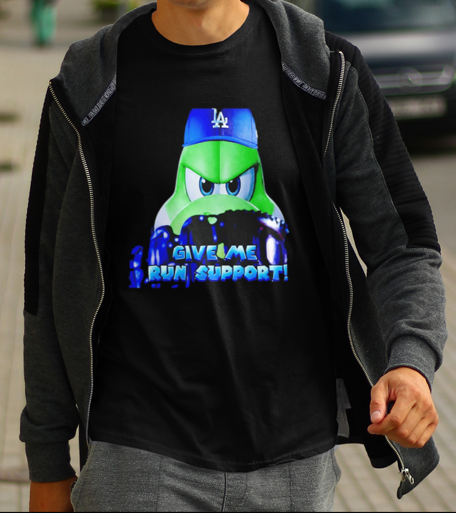 Los Angeles Dodgers Give Me Run Support Yoshi T-Shirt
