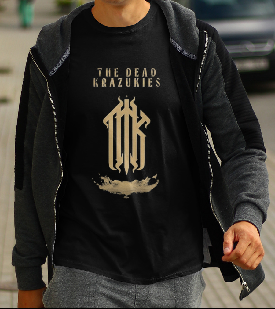 The Dead Krazukies Cipher Gold Monogram Band T-Shirt