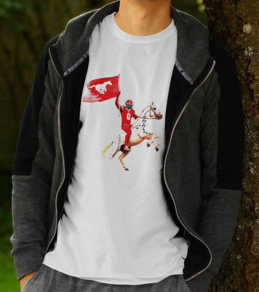 Calgary Stampeders Warhorse Adrian Greene Charity Flag Football T-Shirt