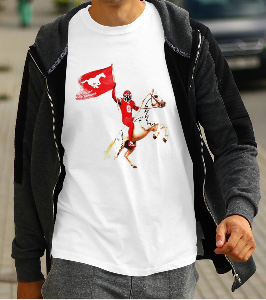 Calgary Stampeders Warhorse Adrian Greene Charity Flag Football T-Shirt