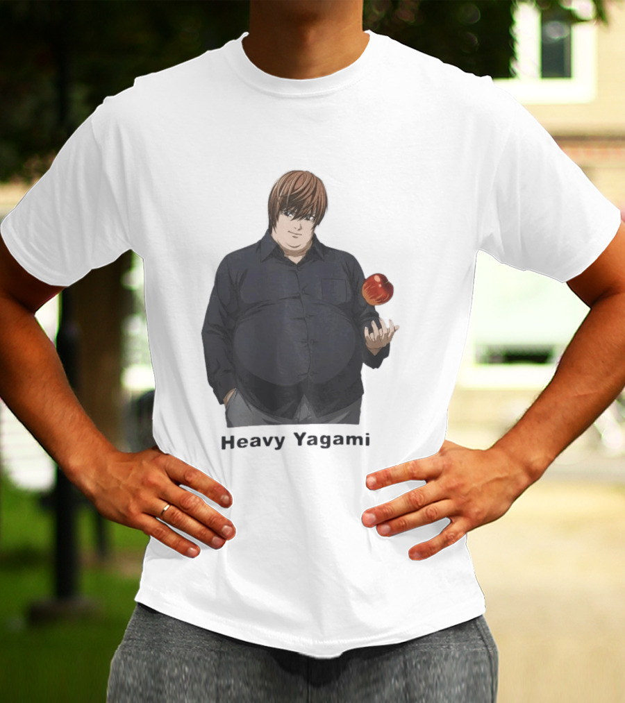 Heavy Yagami Light Death Note Apple T-Shirt