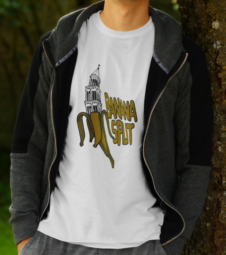 Split Diocese Bell Tower Banana Split Architecture T-Shirt