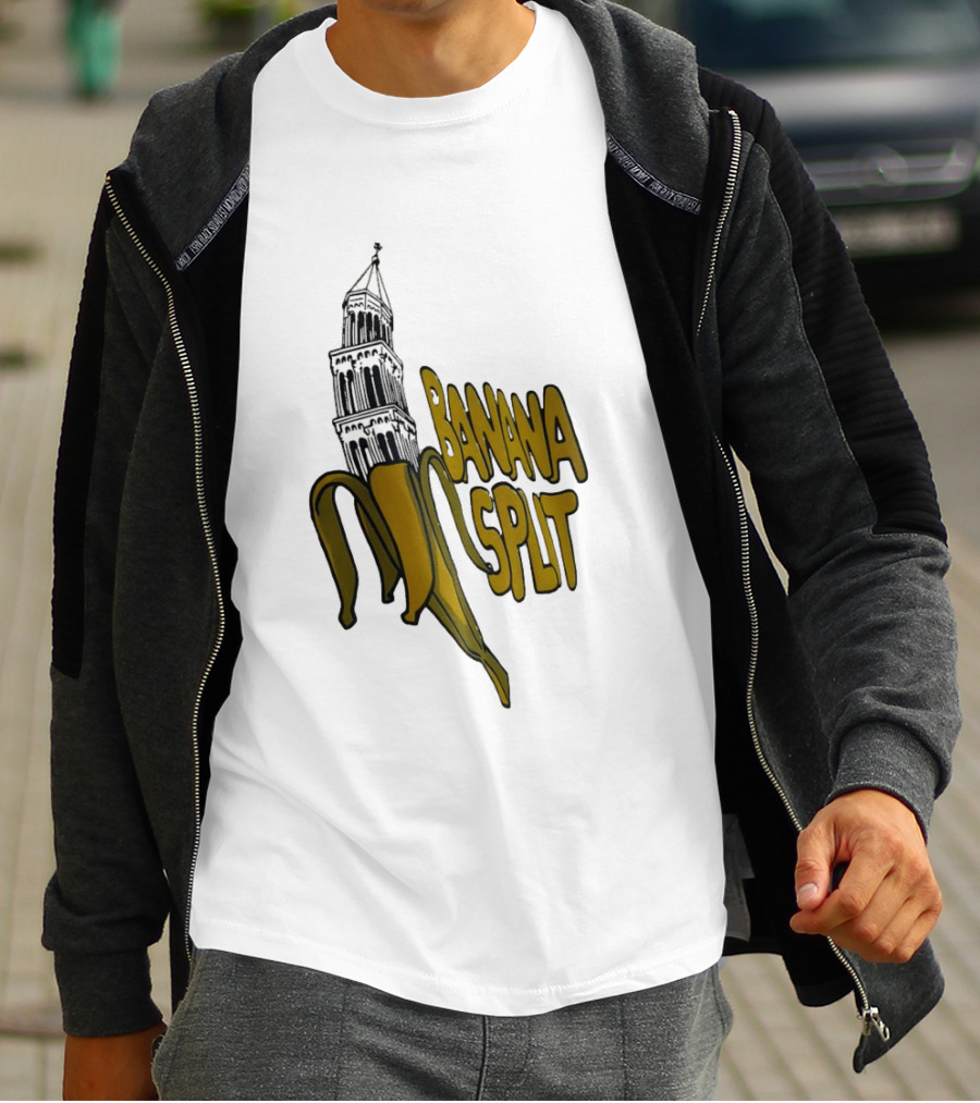 Split Diocese Bell Tower Banana Split Architecture T-Shirt