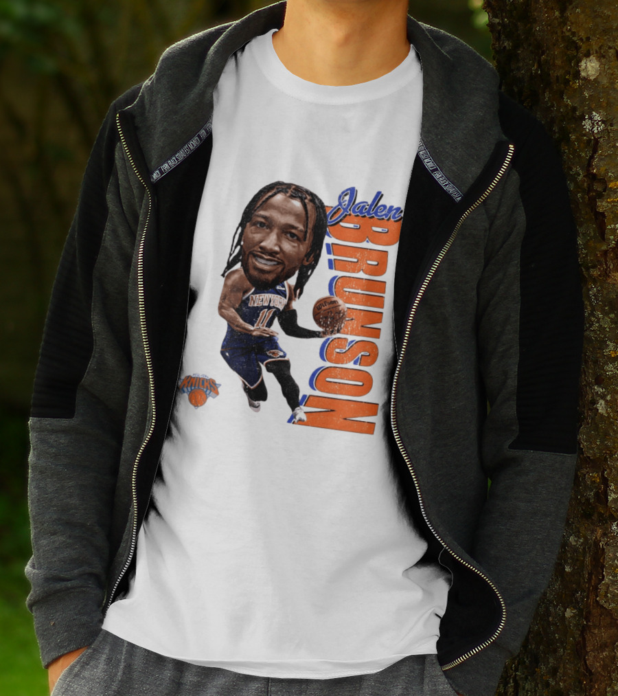 Jalen Brunson New York Knicks Basketball Caricature NBA Knicks T-Shirt