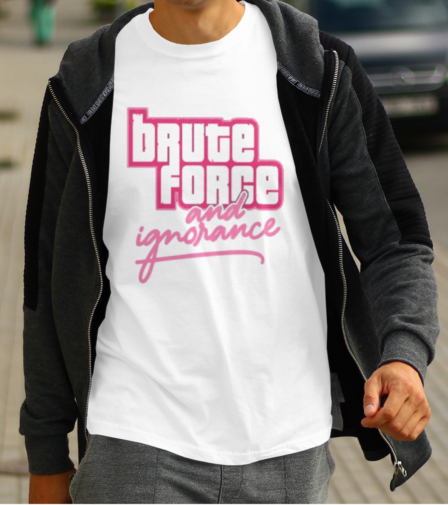 Brute Force And Ignorance The Fat Electrician T-Shirt