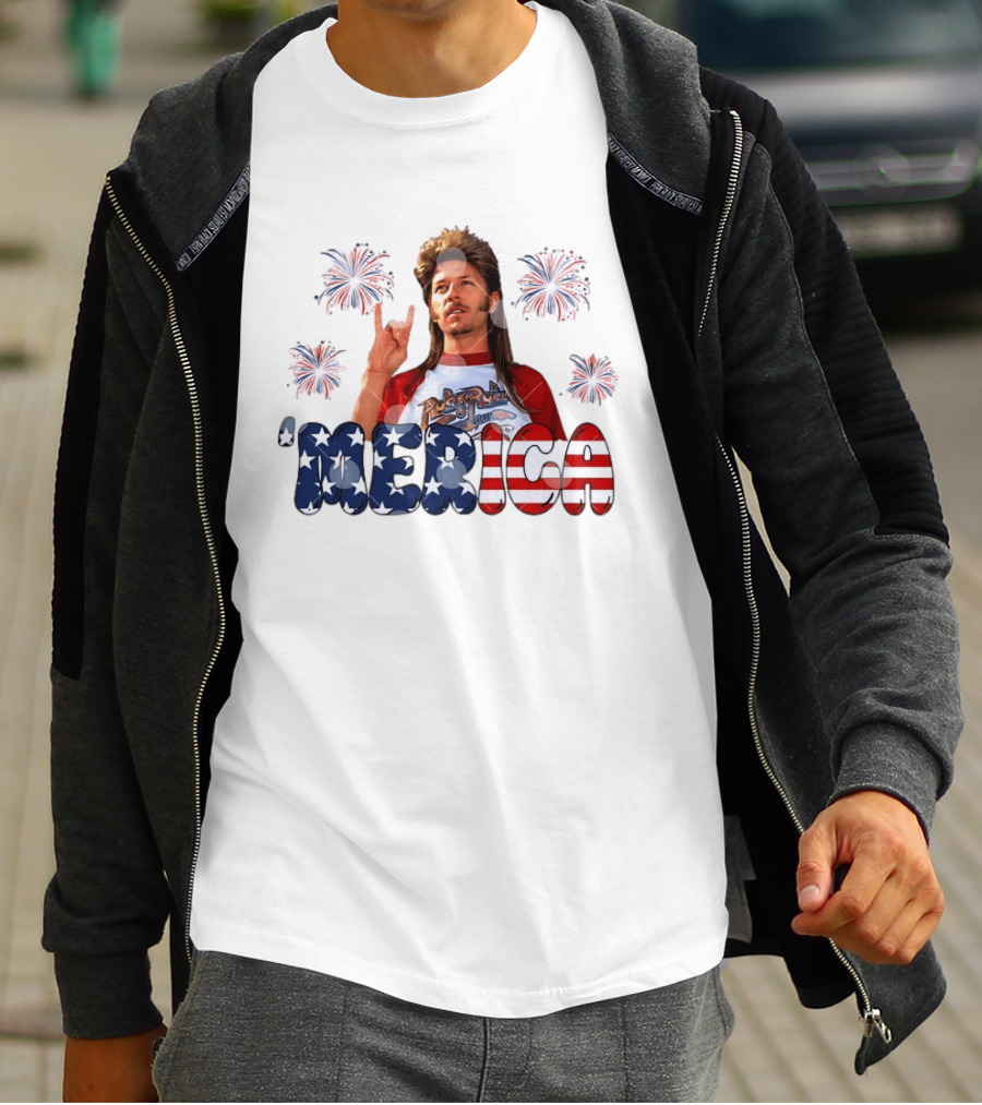 Joe Dirt 'Merica Fourth Of July Fireworks RockNRoll T-Shirt