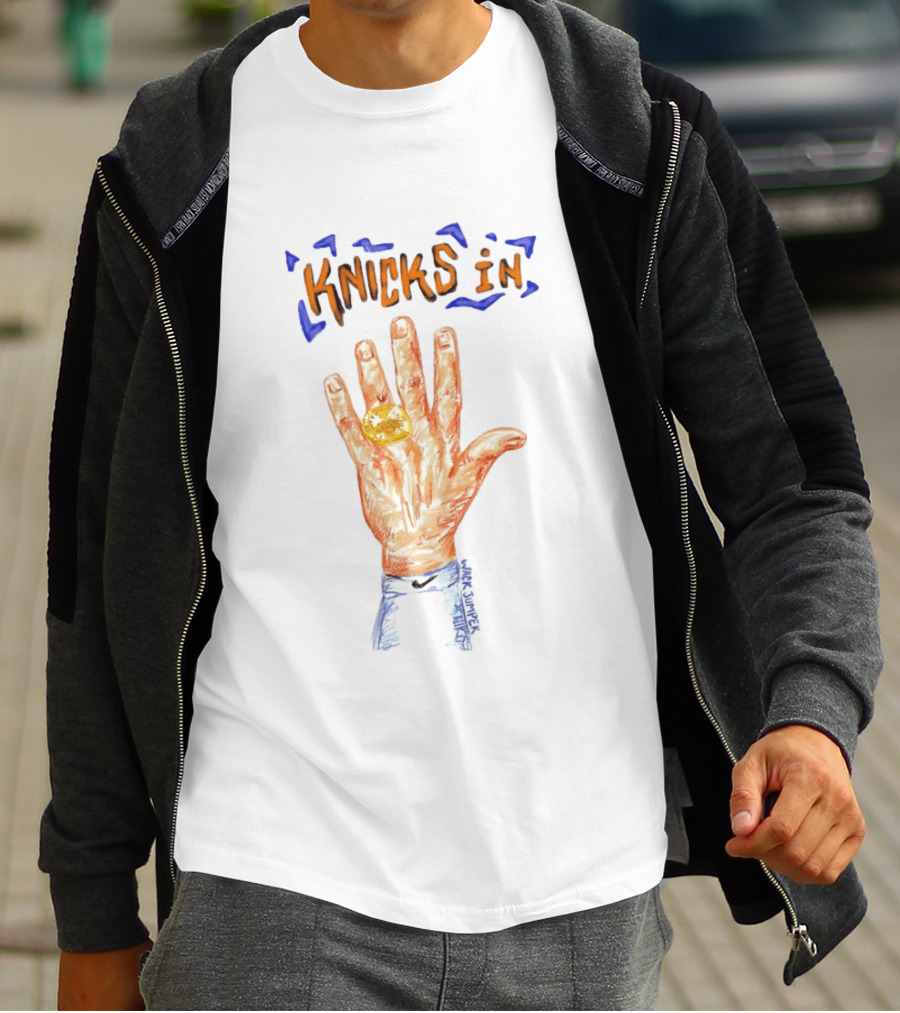 Knicks In Five Hand New York Knicks Basketball NBA 2026 T-Shirt
