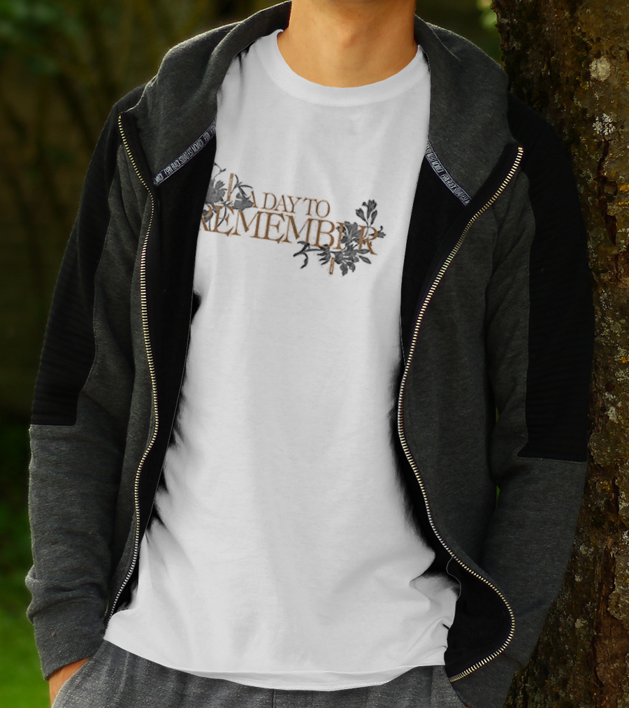 A Day To Remember Closer Than You Think Lyrics Key Floral T-Shirt