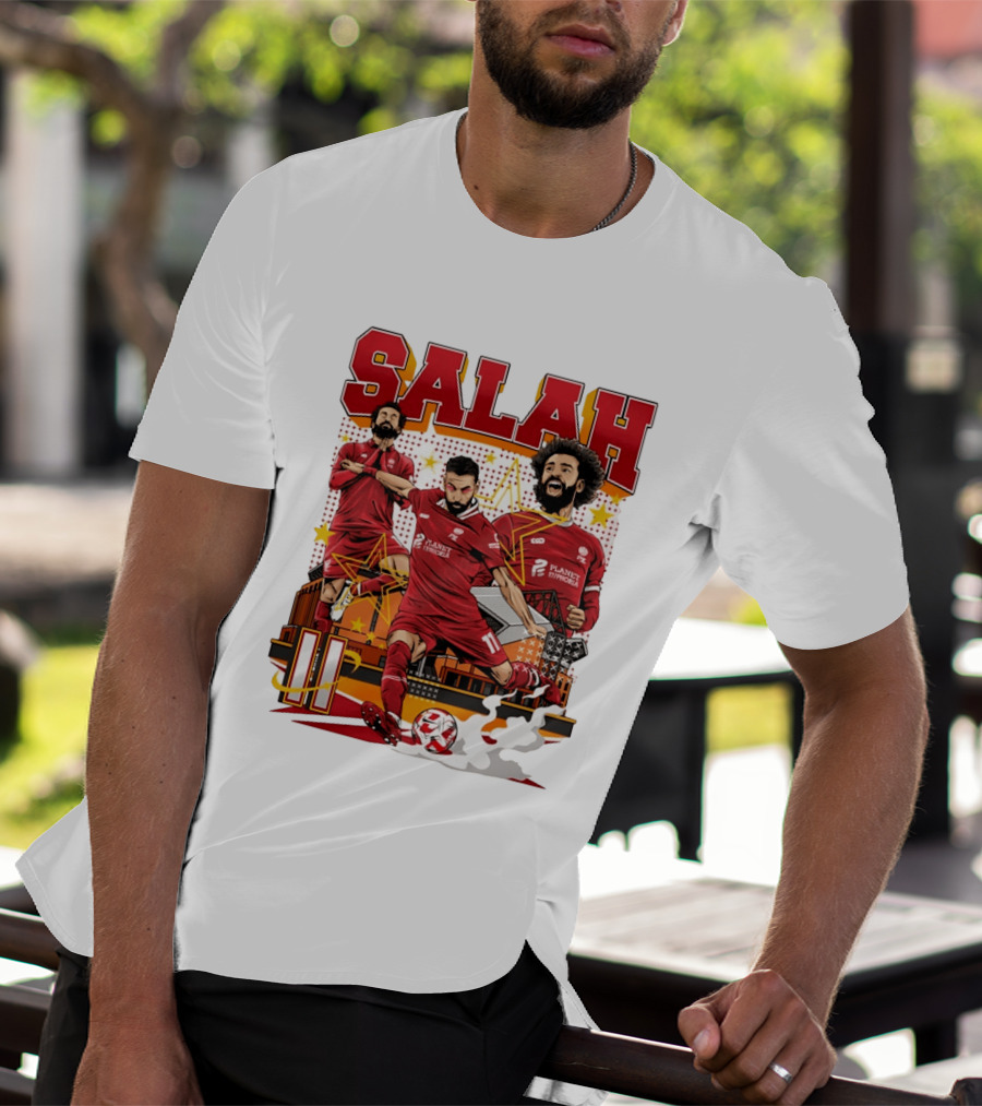 Mohamed Salah Liverpool FC Planet Euphoria Premier League T-Shirt