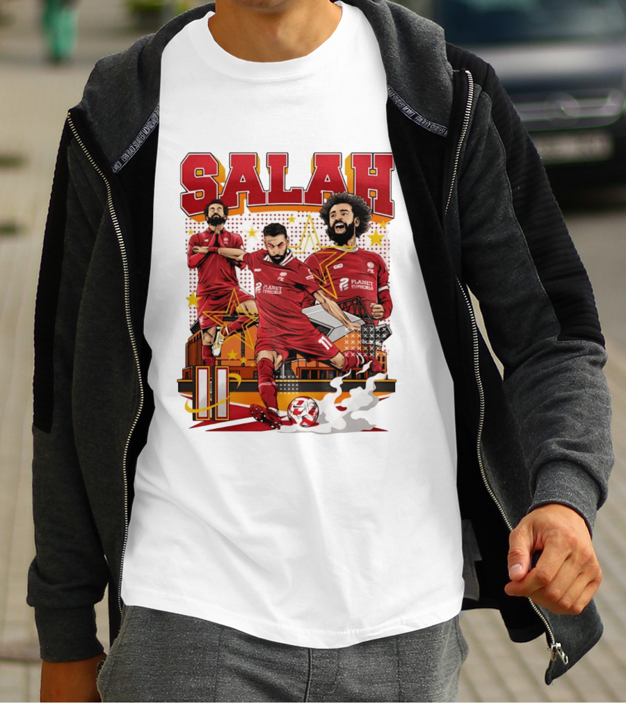Mohamed Salah Liverpool FC Planet Euphoria Premier League T-Shirt