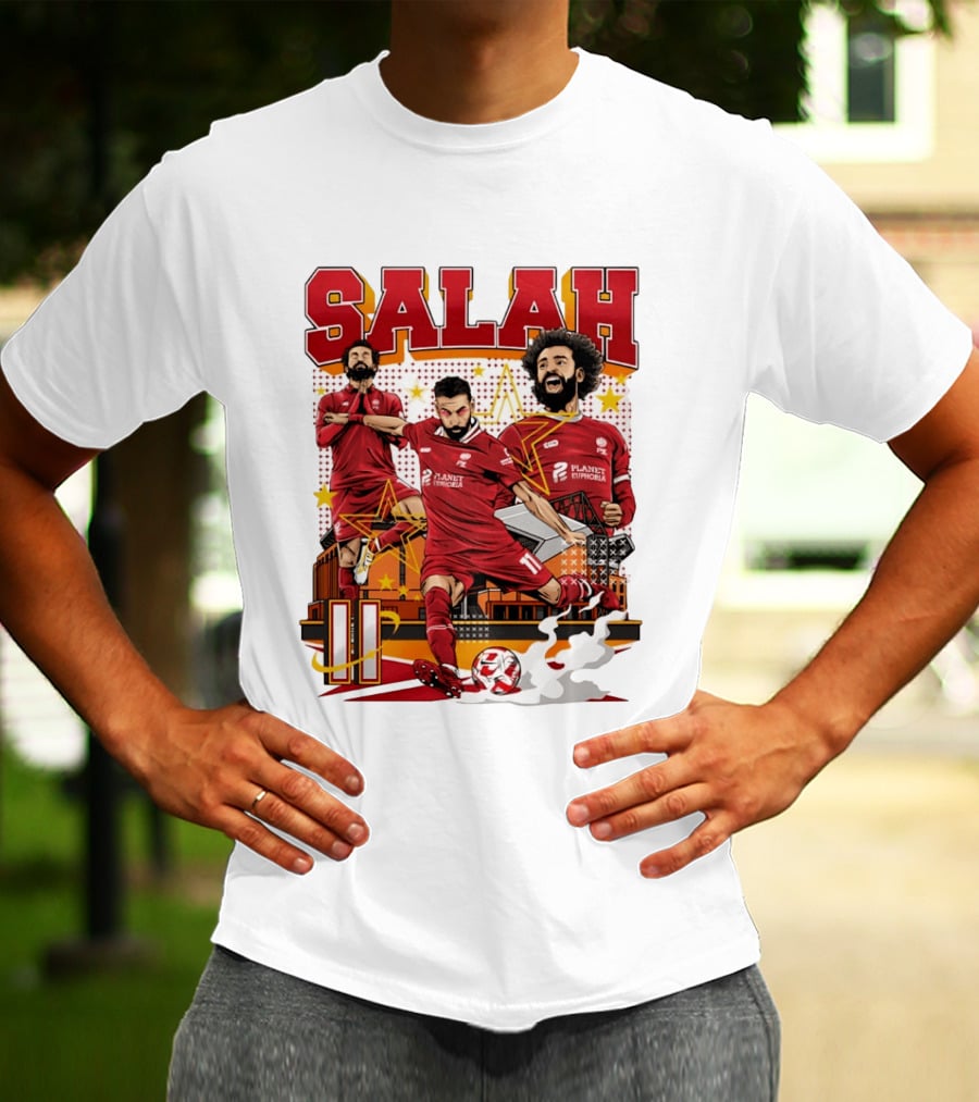 Mohamed Salah Liverpool FC Planet Euphoria Premier League T-Shirt