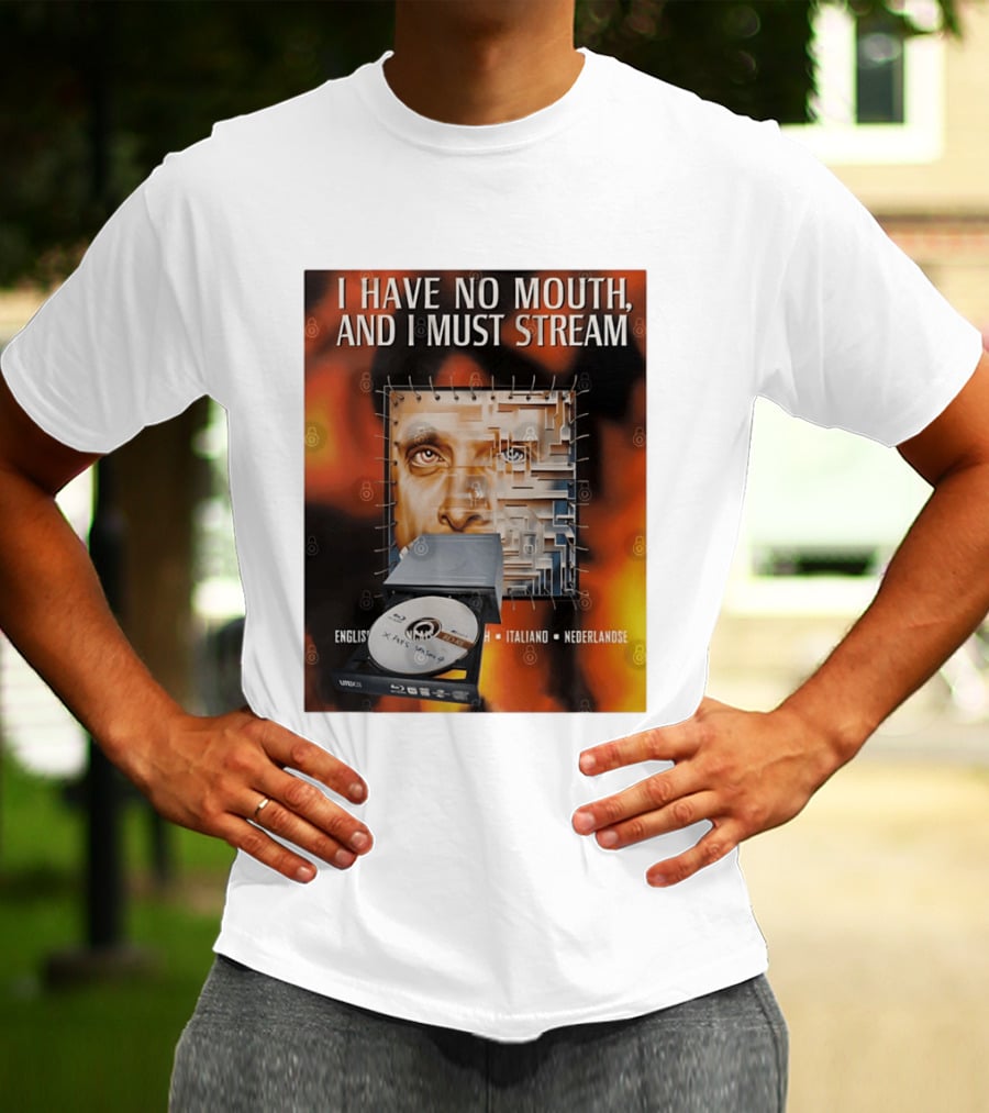 I Have No Mouth And I Must Stream Disc Drive Maze T-Shirt