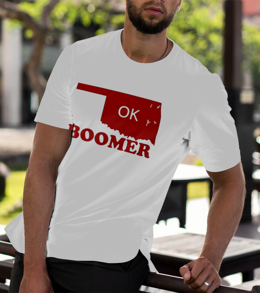 Oklahoma State OK Boomer Map T-Shirt