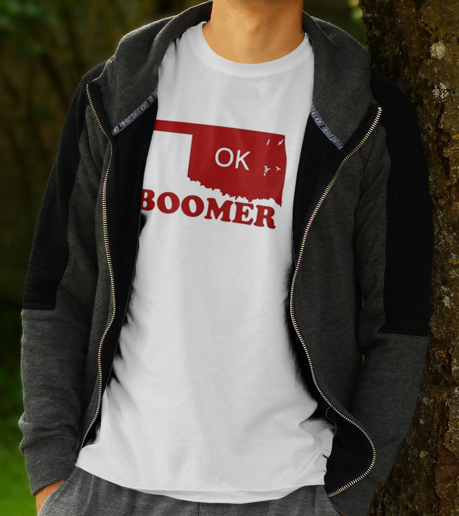 Oklahoma State OK Boomer Map T-Shirt