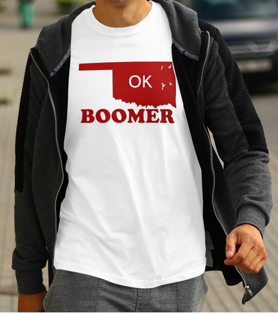 Oklahoma State OK Boomer Map T-Shirt