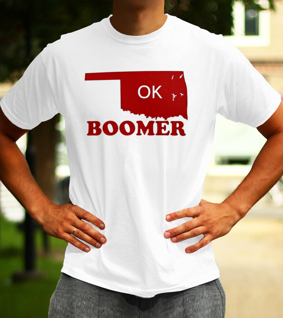 Oklahoma State OK Boomer Map T-Shirt