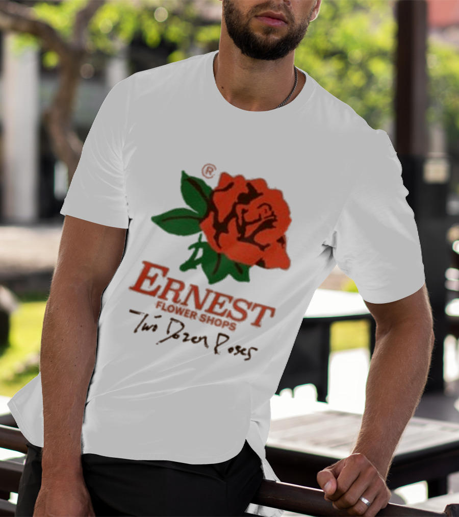 Ernest Flower Shops Two Dozen Roses Rose T-Shirt