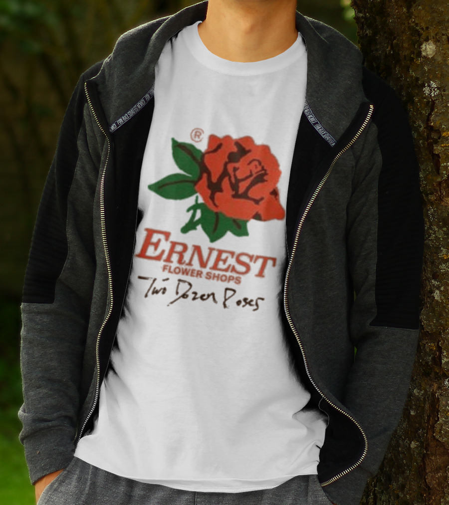 Ernest Flower Shops Two Dozen Roses Rose T-Shirt