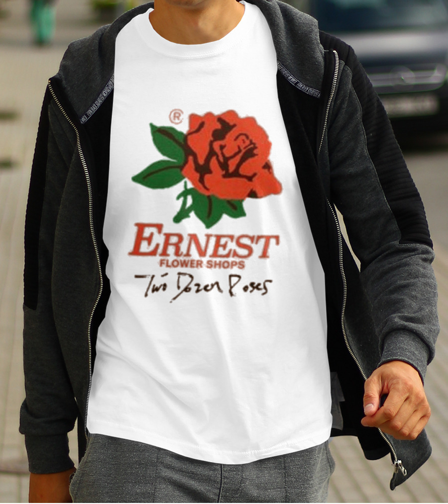 Ernest Flower Shops Two Dozen Roses Rose T-Shirt